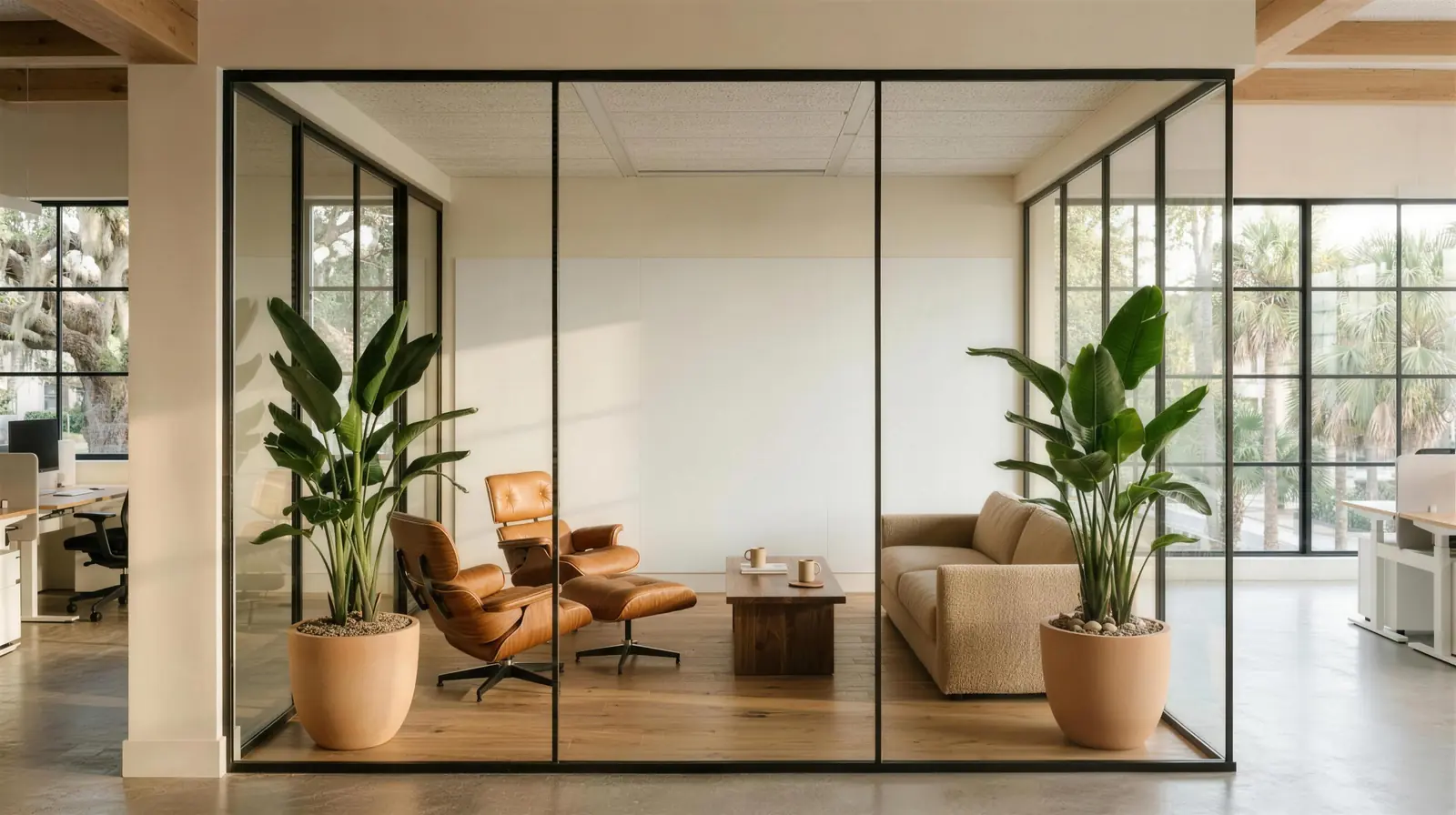 Concept rendering of a meeting room, Maai® Savannah studio